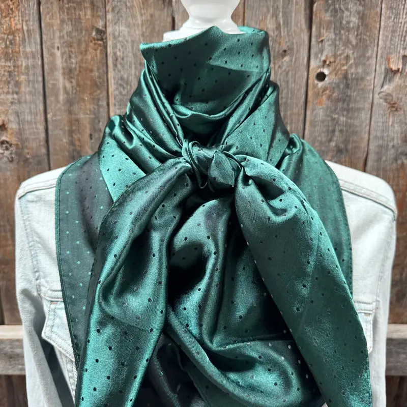 Rodeo Drive 42"X42" Emerald Jacquard Xl Wild Rag 1