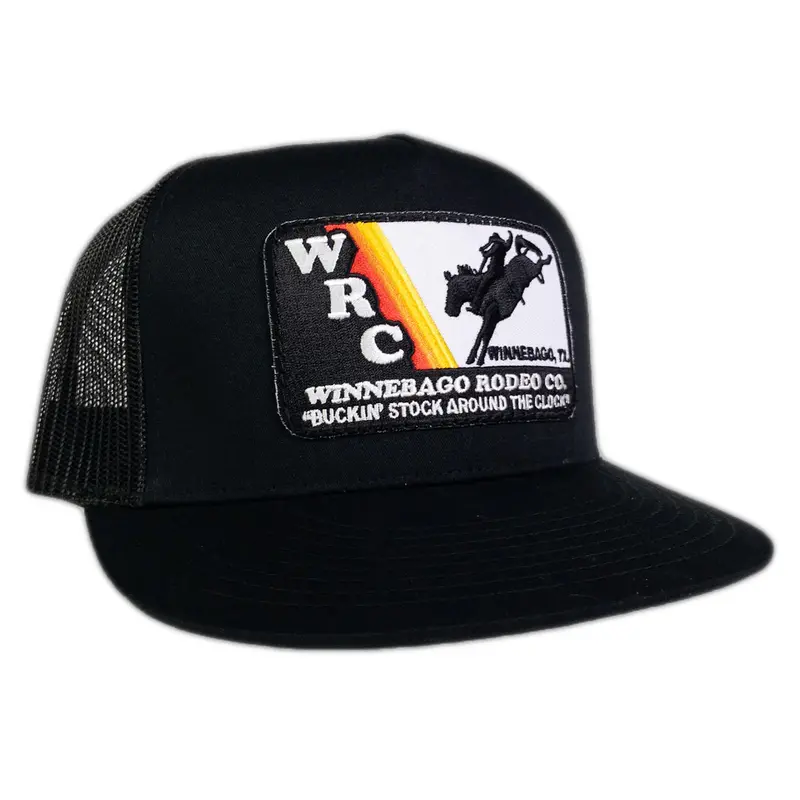 Rodeo Time Black Wrc Patch Snapback Cap 1