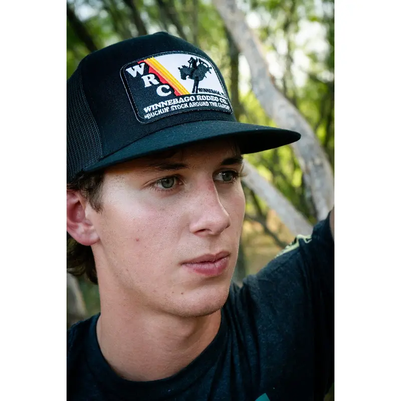 Rodeo Time Black Wrc Patch Snapback Cap 2