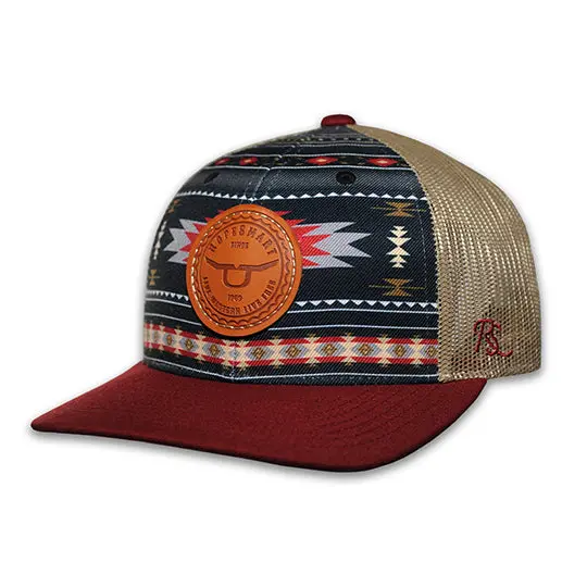 Ropesmart Aztec Cardinal Cap With Circle Leather Logo Patch 1