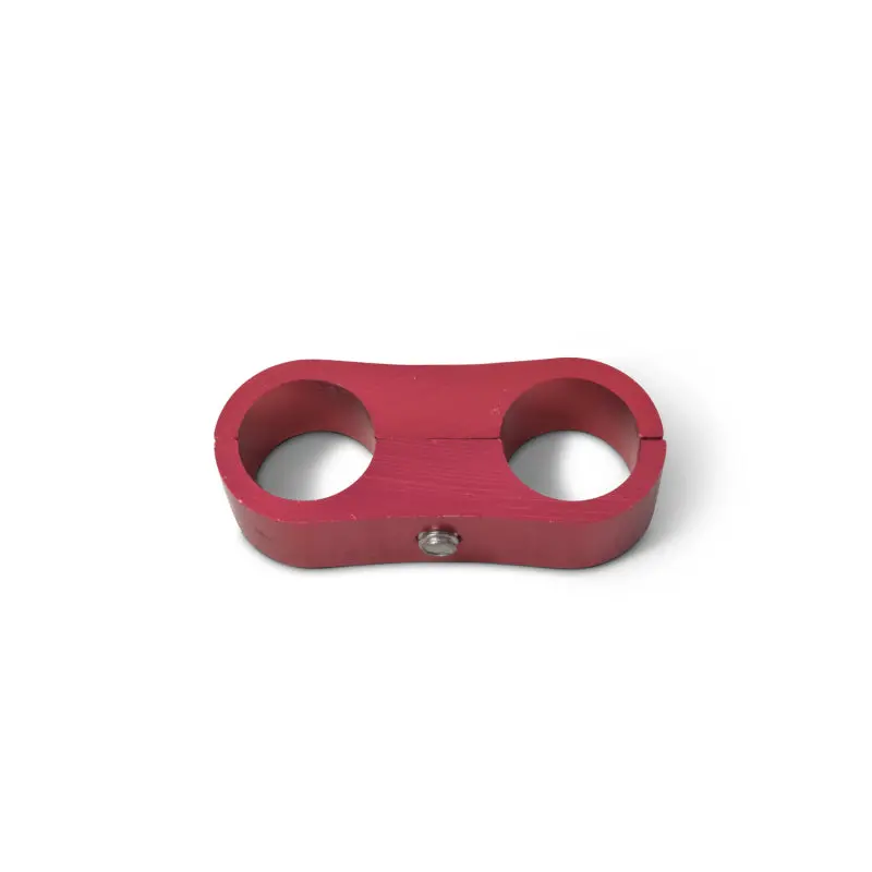 Russell Hose Separator For -6 Braided Red Anodize (2 Pack) 2