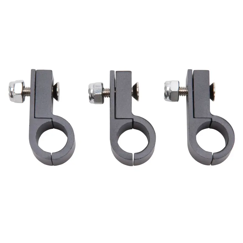 Russell Line Clamp For -6 Tubing Black Anodize (4 Pack) 1