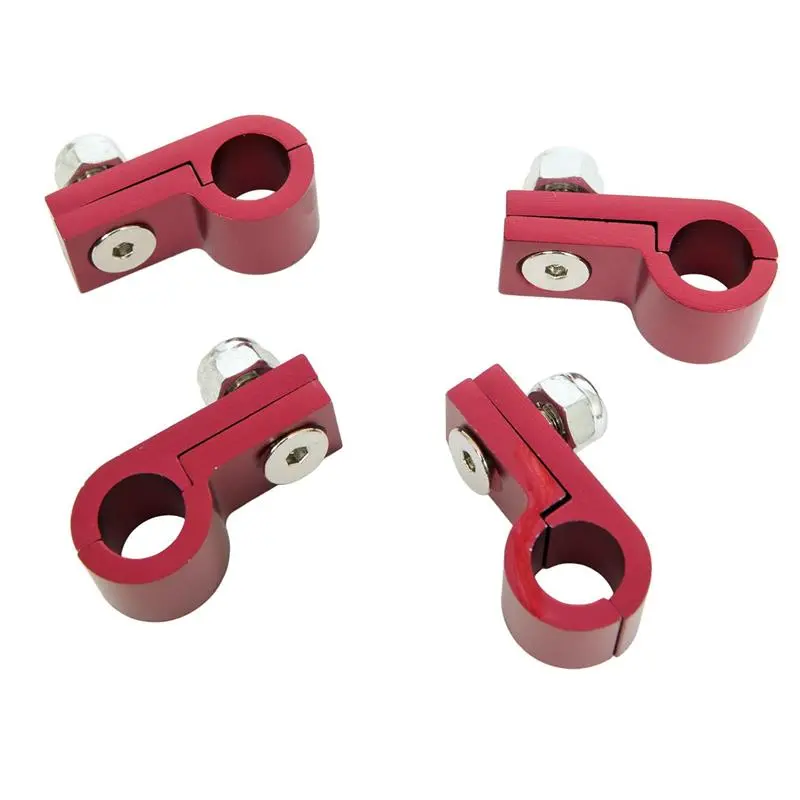 Russell Line Clamp For -6 Tubing Blue Anodize (4 Pack) 1