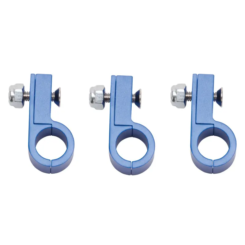 Russell Line Clamp For - 8 Tubing Blue Anodize (3 Pack) 2