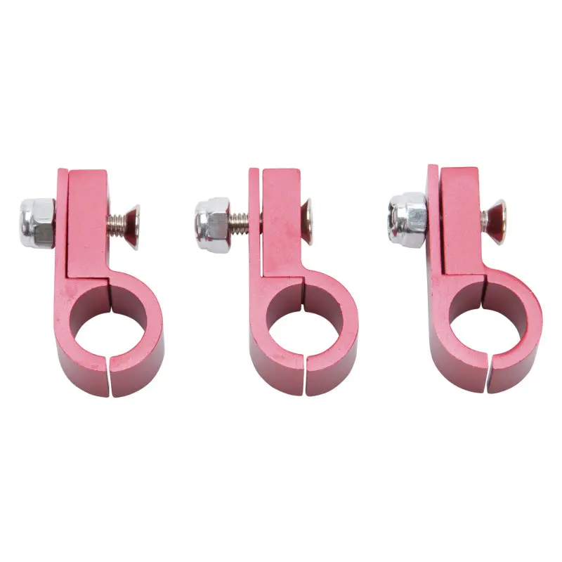 Russell Line Clamp For -8 Tubing Red Anodize (3 Pack) 2