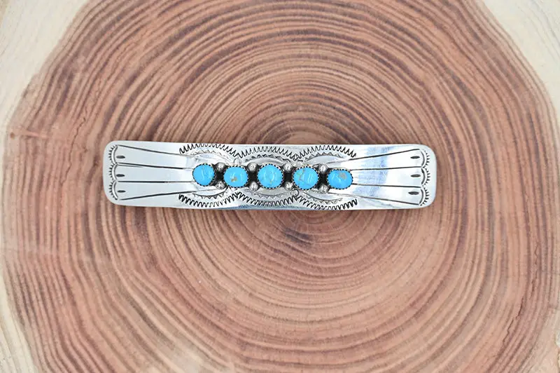 Rylee Turquoise Hair Clip 1