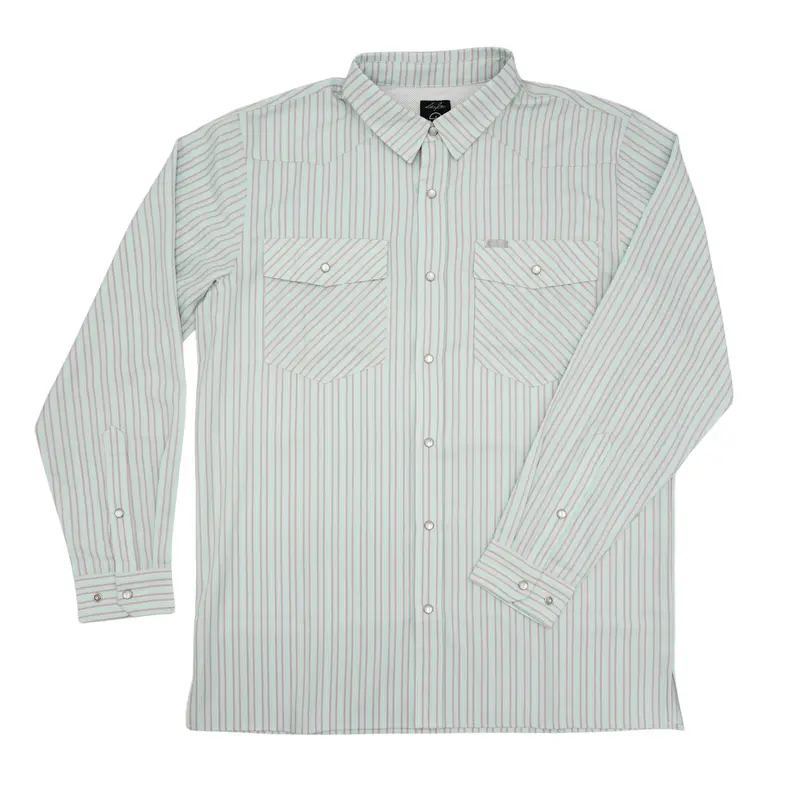 San Jac Men's Long Sleeve Performance Pearl Snap Shirt - Neapolitan 1