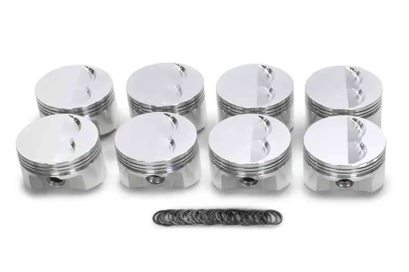 Sbc Flat Top Piston Set 4.165 Bore -5Cc 1