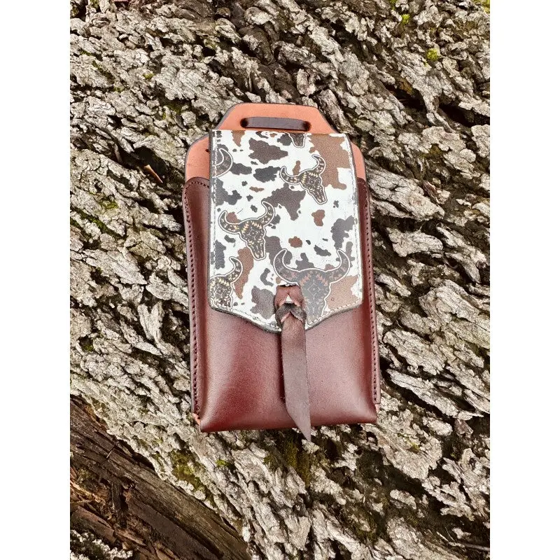 Schulz Equine Back Cinch Cell Phone Holder- Cattle Drive 1