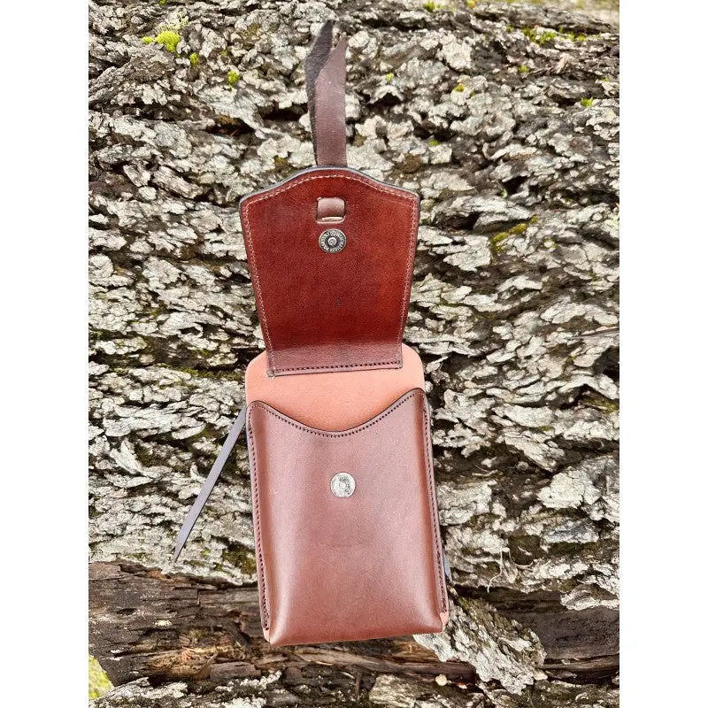 Schulz Equine Back Cinch Cell Phone Holder- Cowhide 2