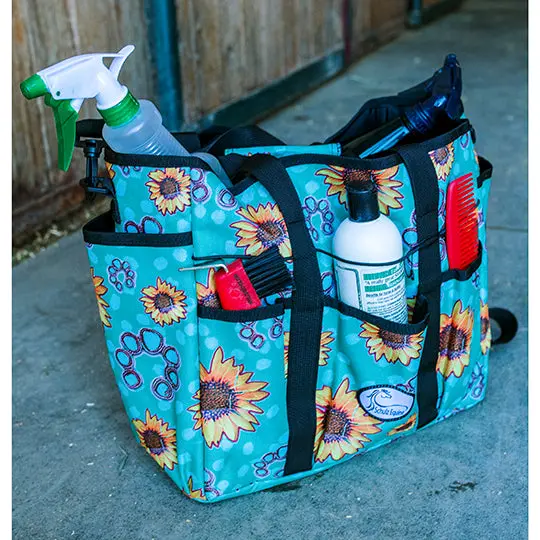 Schulz Equine Grooming Tote- Sunflower Squash Blossom 1