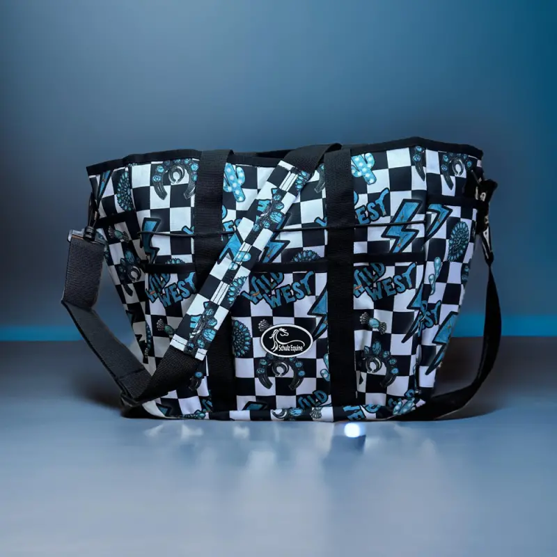 Schulz Equine Grooming Tote- Turquoise Glass 1