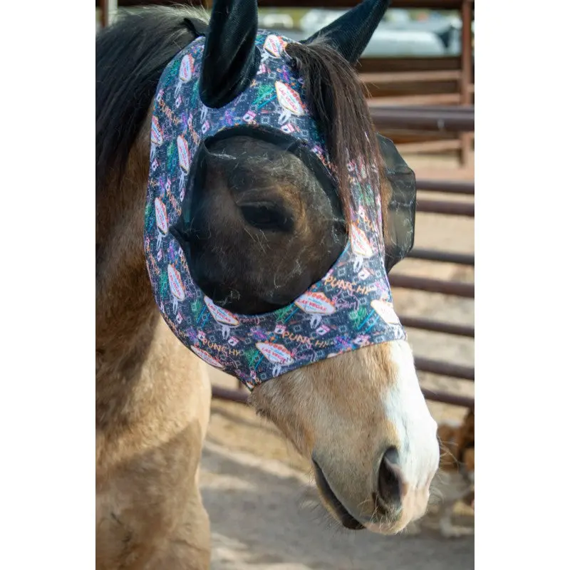 Schulz Equine Lycra Fly Mask- Vegas Rodeo 2