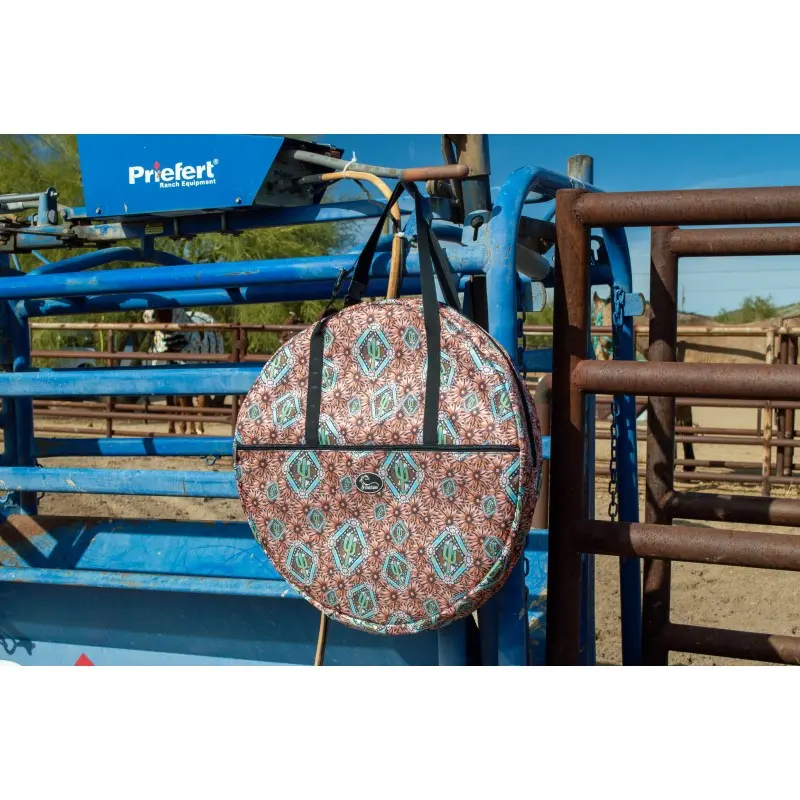 Schulz Equine Padded Rope Bag- Tooled Turquoise 1