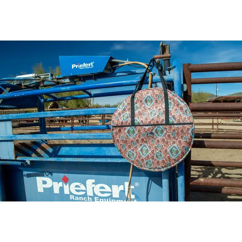 Schulz Equine Padded Rope Bag- Tooled Turquoise 2