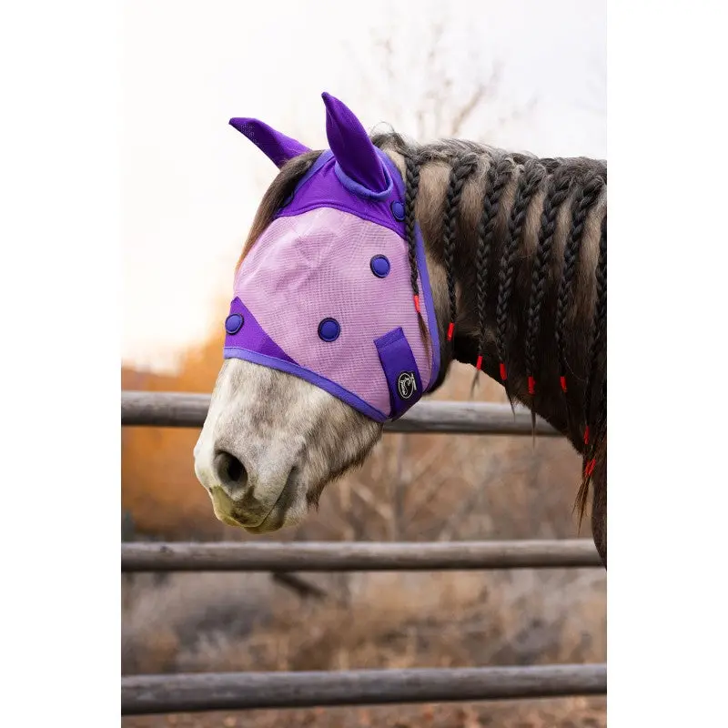 Schulz Equine Perf Boost Magnetic Fly Mask- Purple 1