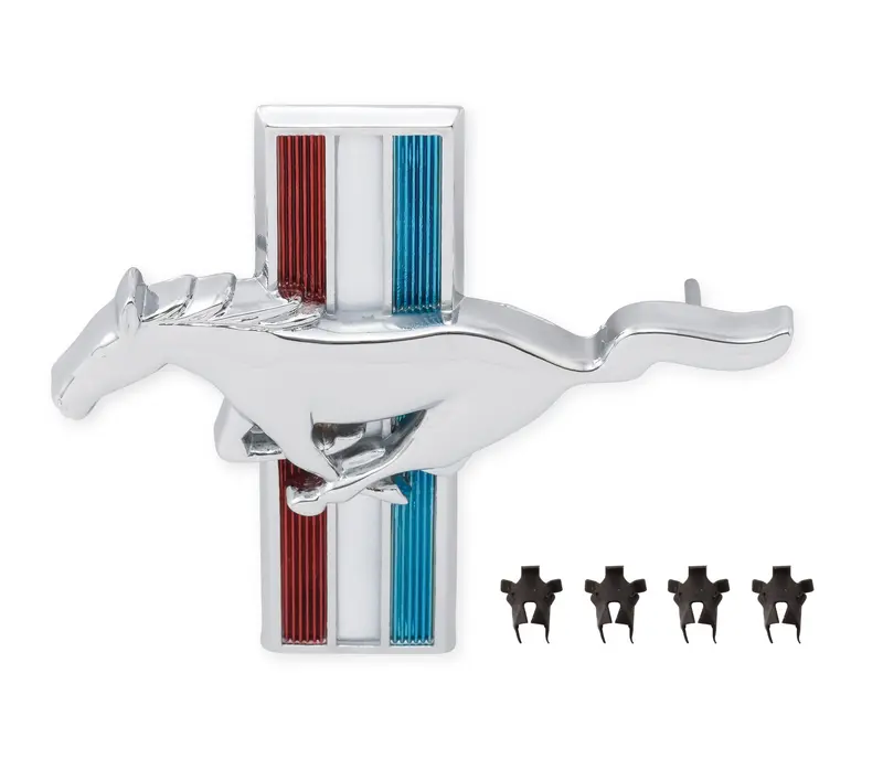 Scott Drake Fender Emblem, Pin On, Running Horse , Driver Side 1