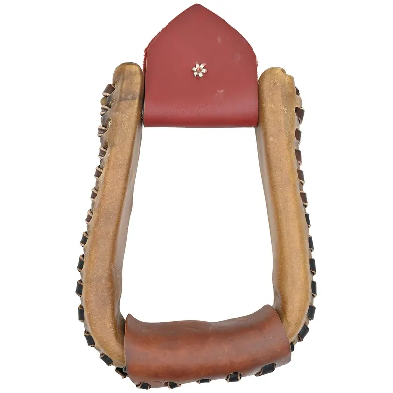 Scott Thomas Saddlery 2" Youth Rawhide Stirrups 2