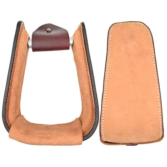 Scott Thomas Saddlery Roughout Stirrups 1