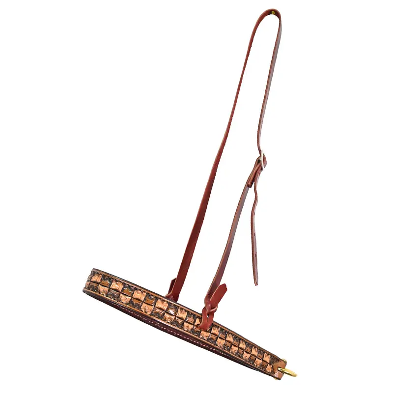 Scott Thomas Saddlery Vintage Checkerboard Tiedown Noseband 1