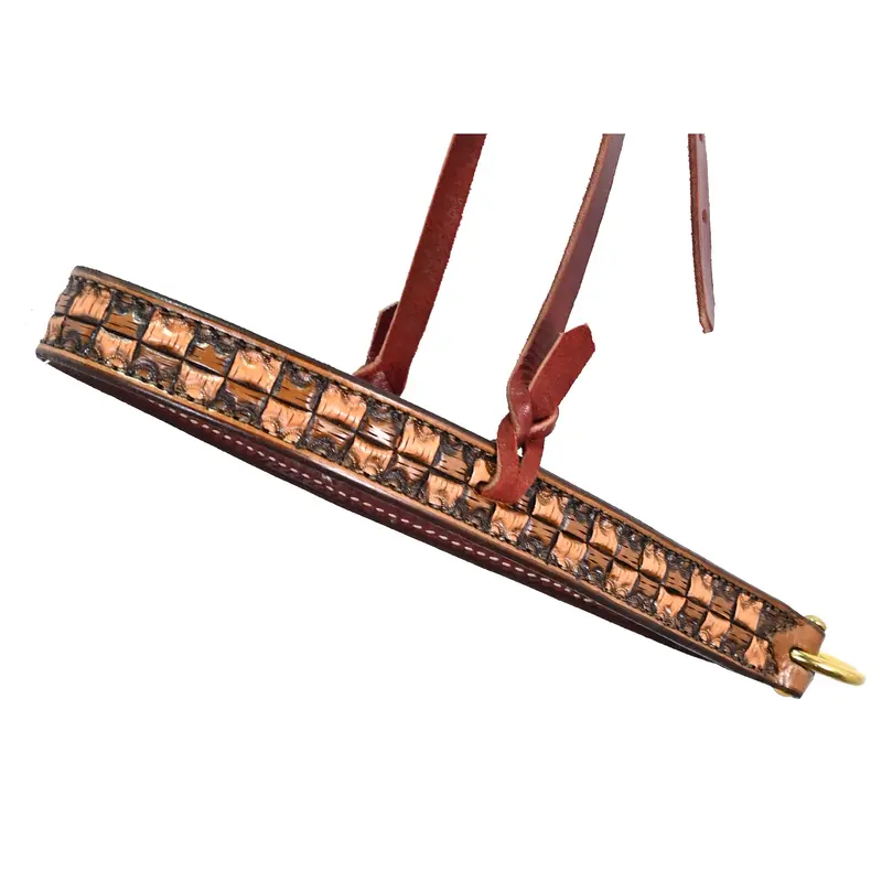Scott Thomas Saddlery Vintage Checkerboard Tiedown Noseband 2