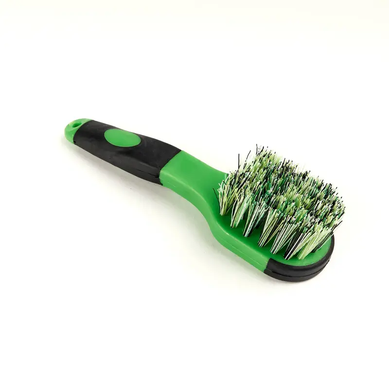 Shires Ezi-Groom Grip Bucket Brush- Lime Green 2