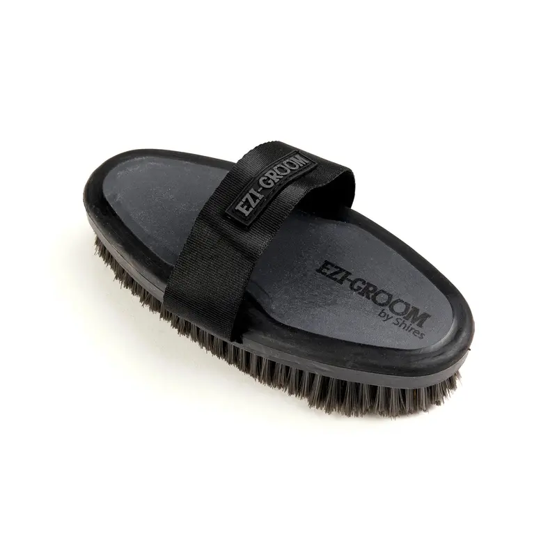 Shires Ezi-Groom Grip Large Body Wash Brush- Black 1