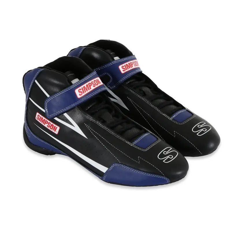 Simpson Racing Supercoil Shoe Black/Blue - 10 2