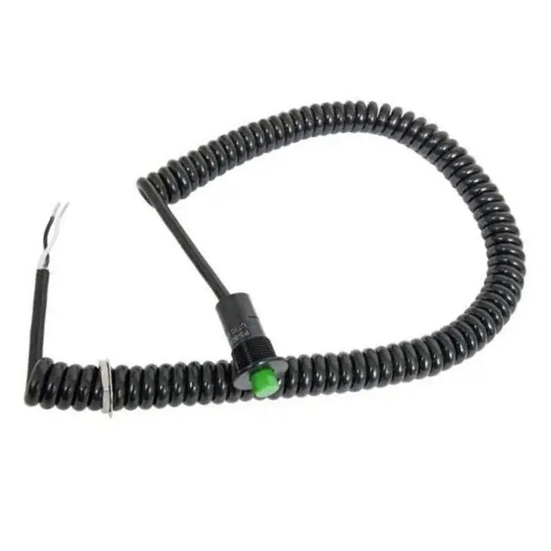 Snap Action Button W/Cord - Green 1