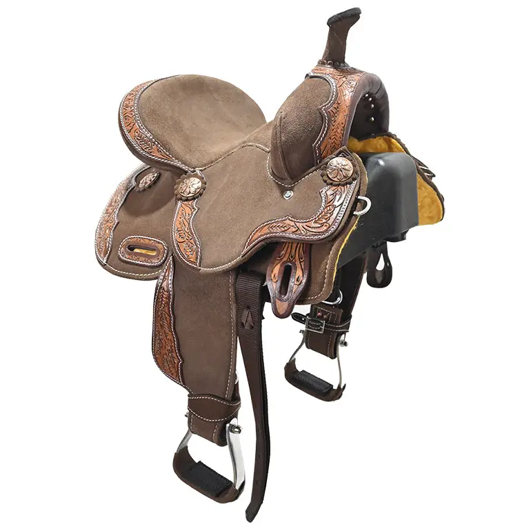 Sold! New! 12" Laramie Brown Barrel Racing Saddle By Tough One Saddlery 1