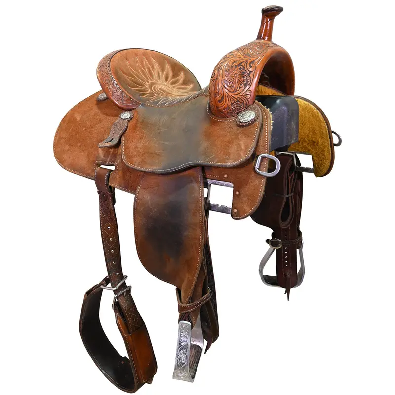 Sold! Used 14.5" Martin Crown C Barrel Racing Saddle 1