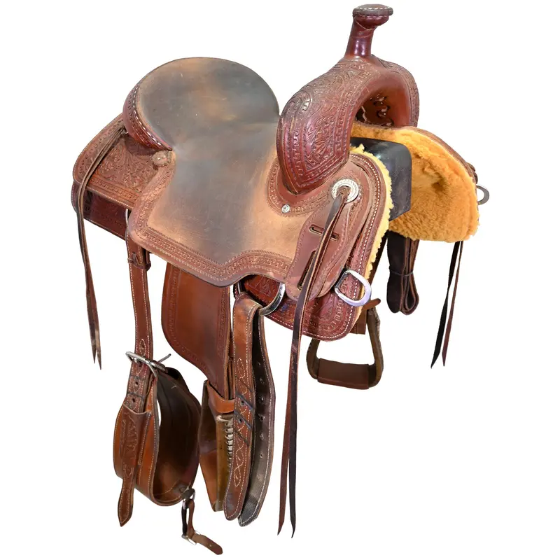 Sold! Used 15" Corriente Ranch Cutting Saddle 1