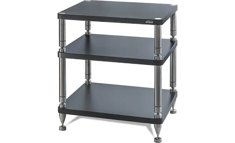 Solidsteel Hy-3 Three-Shelf Audio Stand - Black 1