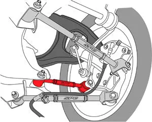 Spc Performance 08-10 Honda Accord/09-10 Acura Tsx/Tl Rear Adjustable Toe Arm 1