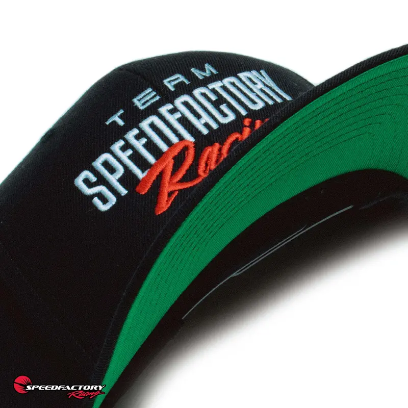 Speedfactory Race Team Edition Embroidered Snapback Flat Bill Hat 2