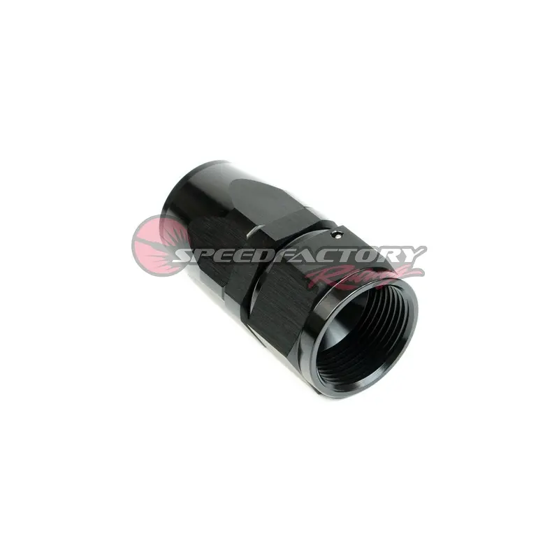 Speedfactory Racing -10 An Black Anodized Hose End Fitting - Straight 1