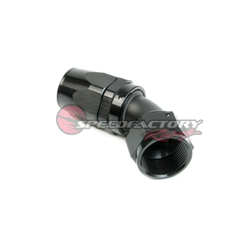 Speedfactory Racing -16 An Black Anodized Hose End Fitting - 45 Degree 1