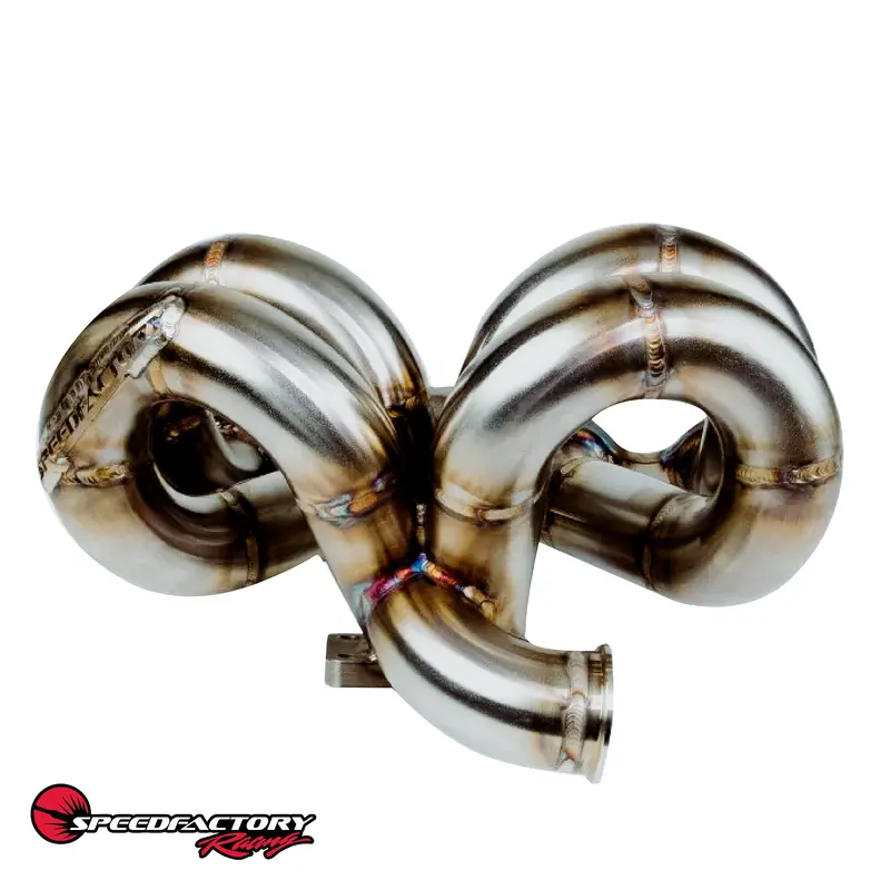 Speedfactory Racing A/C Compatible Ram Horn Turbo Manifold 1