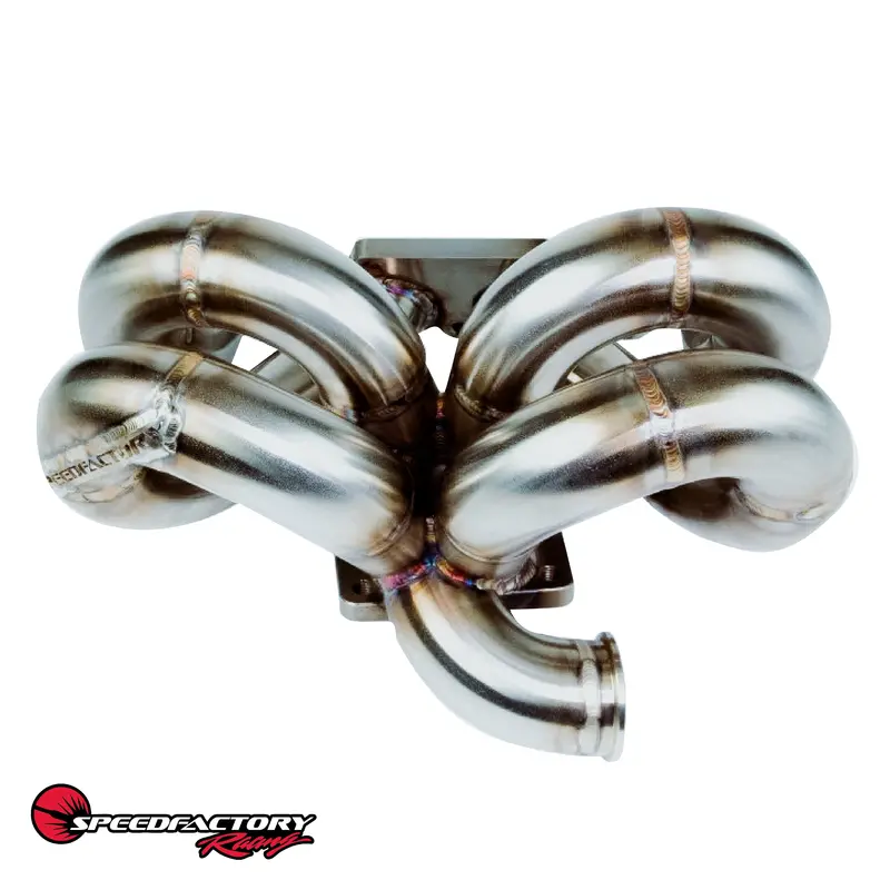 Speedfactory Racing A/C Compatible Ram Horn Turbo Manifold 2