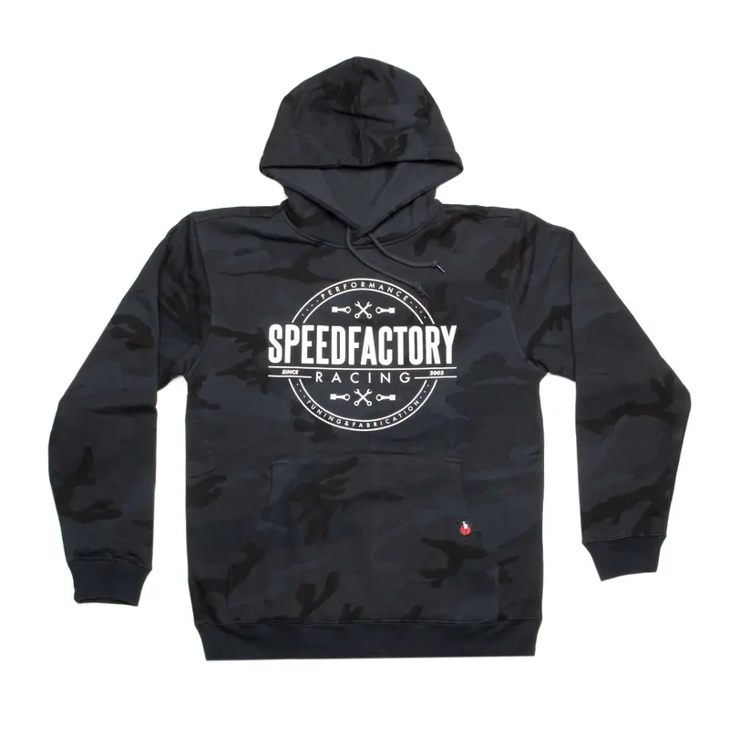 Speedfactory Racing "Badge" Black Camo Hoodie 1