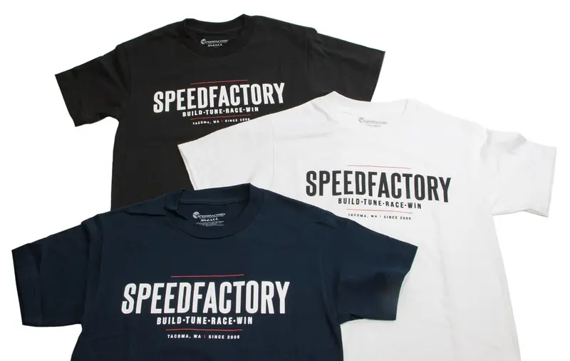 Speedfactory Racing "Build Tune Race Win" T-Shirt 1