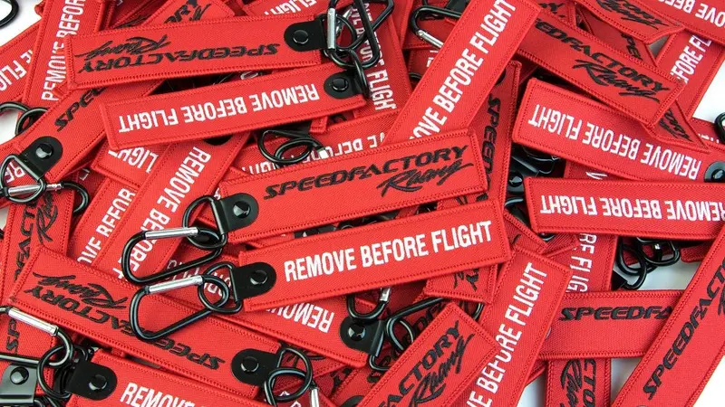 Speedfactory Racing "Flight" Keychains (Red) 2