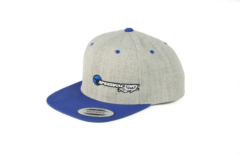 Speedfactory Racing Heather Grey/Royal Blue Snapback Hat 1