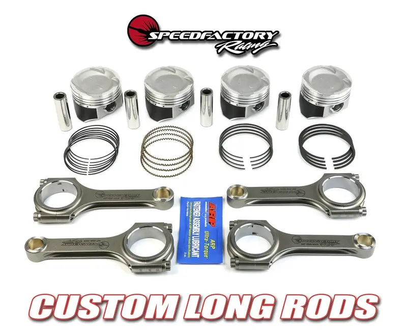 Speedfactory Racing No-Notch H-Beam Long Rod And Vitara Piston Combo D16 1