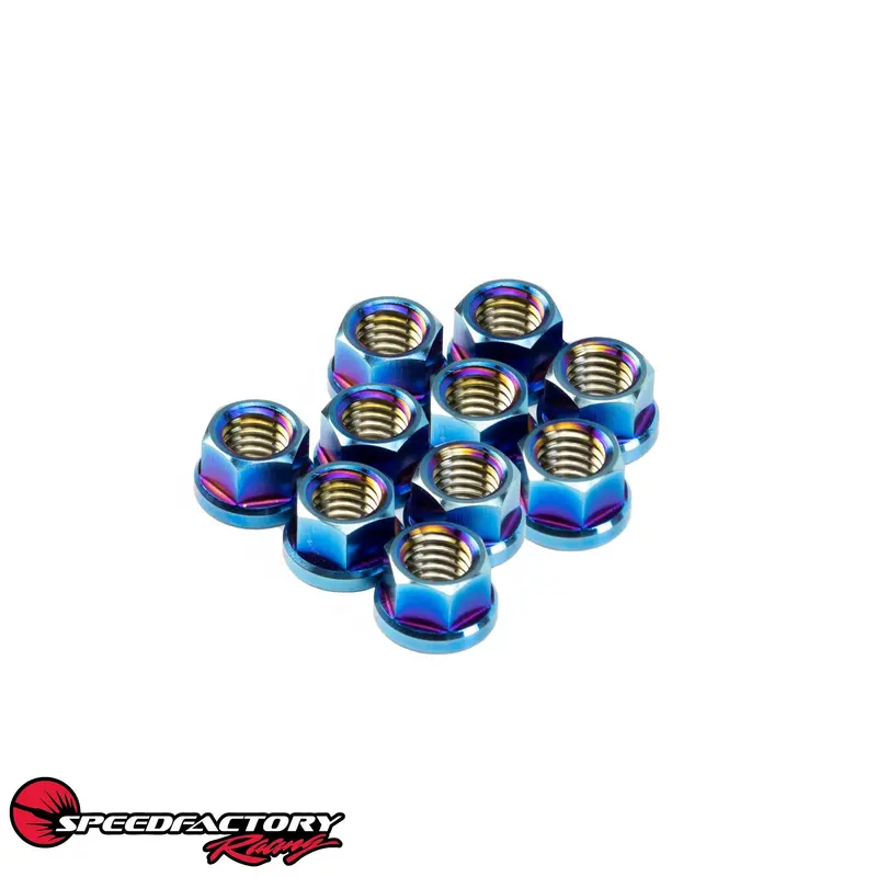Speedfactory Racing Titanium M8 X 1.25Mm 6-Point Nuts Only (10-Pack) 1