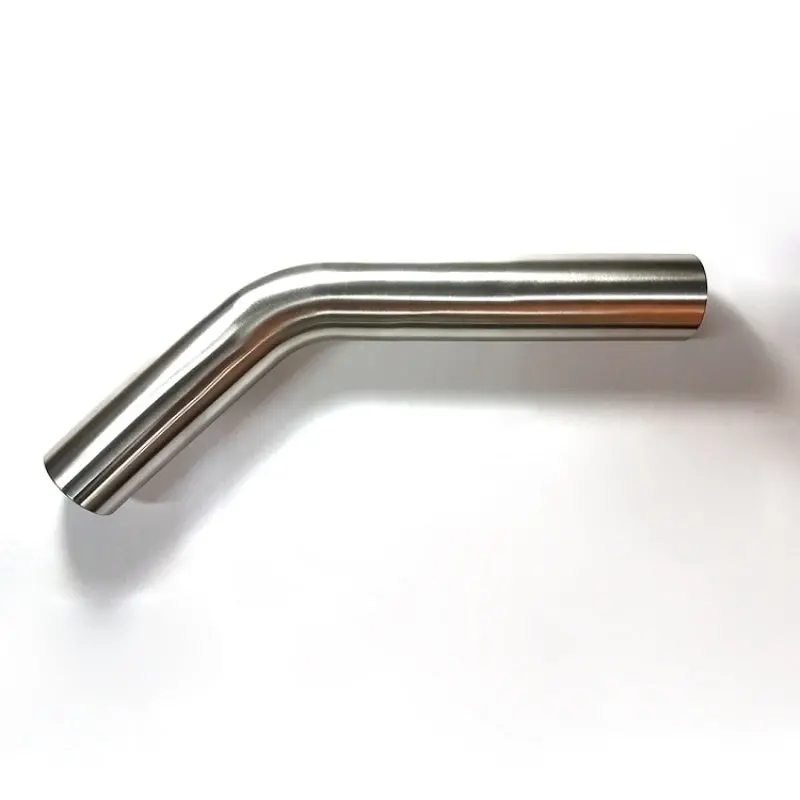 Stainless Bros 3In Diameter 1.5D / 4.5In Clr 45 Degree Bend 5In Leg/8In Leg Mandrel Bend 1