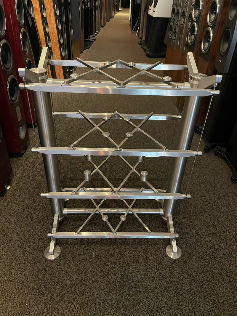 Stillpoints Ess Rack: Four Shelves Plus One Acrylic Shelf (Floor Sample) 1