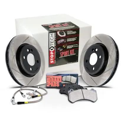 Stoptech 977.40009R - Sport Slotted Rear Brake Kit 02-06 Rsx 02-05 Civic Ep3 1