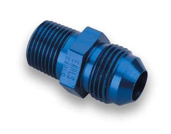 Straight An -12 Male To 3/4" Npt Male Adapter - Blue. 1