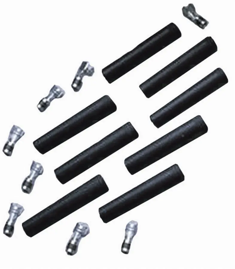 Straight Spark Plug Boot & Terminal Kit - Black 1